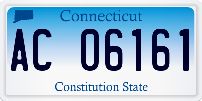 CT license plate AC06161