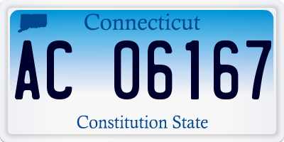 CT license plate AC06167