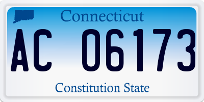 CT license plate AC06173