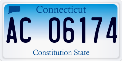 CT license plate AC06174