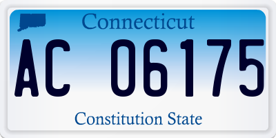 CT license plate AC06175