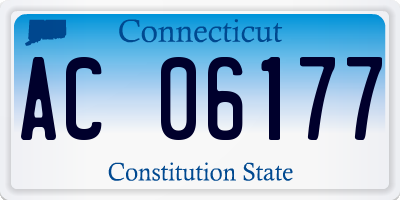 CT license plate AC06177