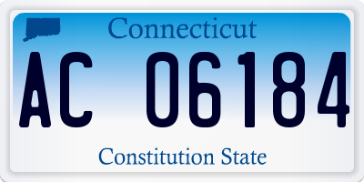 CT license plate AC06184