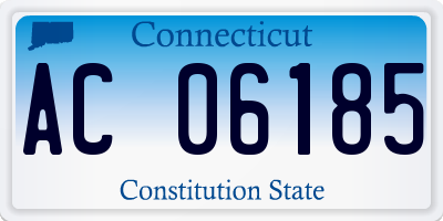 CT license plate AC06185