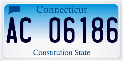 CT license plate AC06186