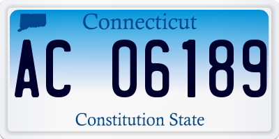 CT license plate AC06189