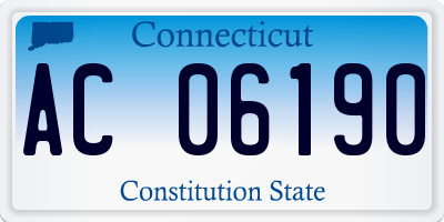 CT license plate AC06190