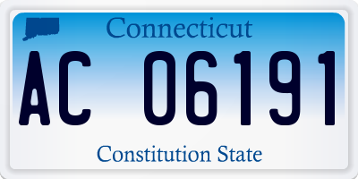 CT license plate AC06191