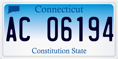 CT license plate AC06194