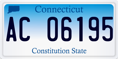 CT license plate AC06195