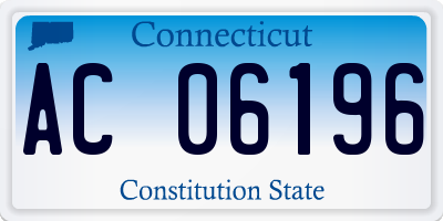 CT license plate AC06196