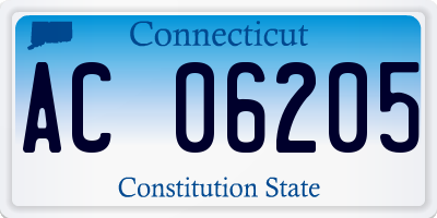 CT license plate AC06205