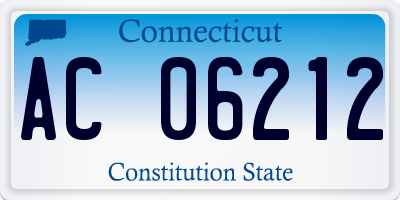 CT license plate AC06212