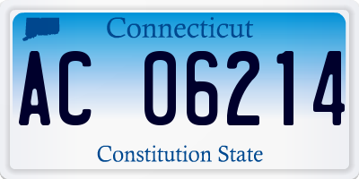 CT license plate AC06214