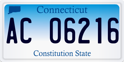 CT license plate AC06216