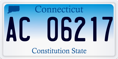 CT license plate AC06217