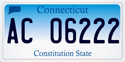 CT license plate AC06222