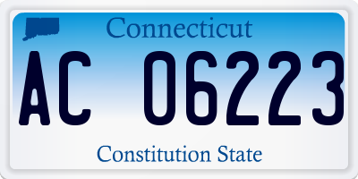 CT license plate AC06223