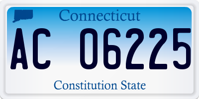 CT license plate AC06225