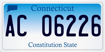 CT license plate AC06226