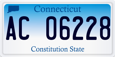 CT license plate AC06228