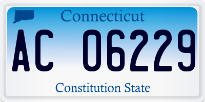 CT license plate AC06229