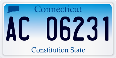 CT license plate AC06231