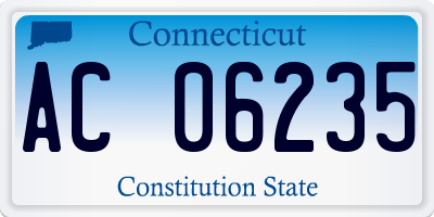 CT license plate AC06235