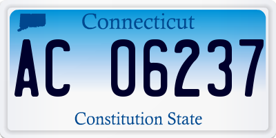 CT license plate AC06237