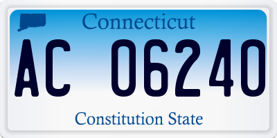 CT license plate AC06240