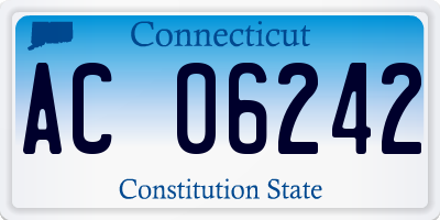 CT license plate AC06242