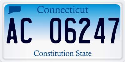 CT license plate AC06247