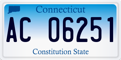 CT license plate AC06251