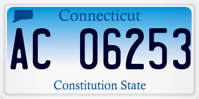 CT license plate AC06253