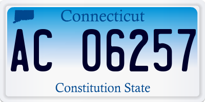 CT license plate AC06257