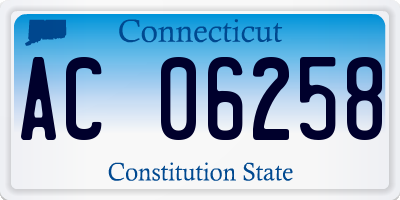 CT license plate AC06258