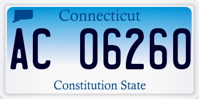 CT license plate AC06260