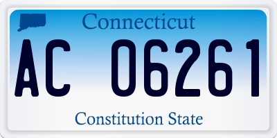 CT license plate AC06261