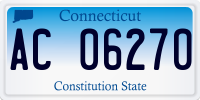 CT license plate AC06270