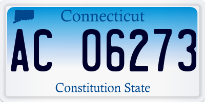 CT license plate AC06273