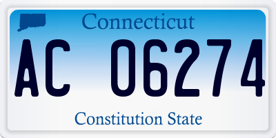 CT license plate AC06274