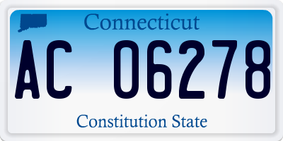 CT license plate AC06278