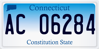 CT license plate AC06284