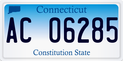 CT license plate AC06285