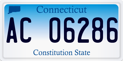 CT license plate AC06286