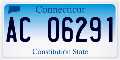 CT license plate AC06291