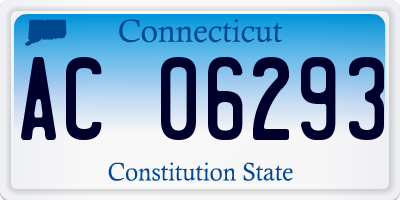 CT license plate AC06293