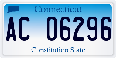 CT license plate AC06296