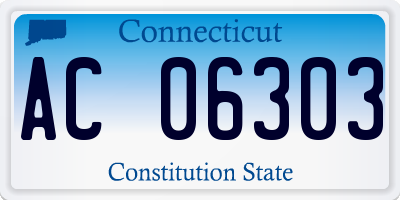 CT license plate AC06303