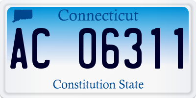 CT license plate AC06311